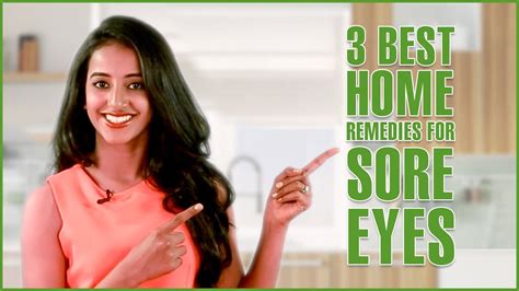 3 Simple Home Remedies For SORE EYES TREATMENT - YouTube