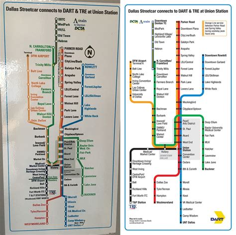 Transit Maps: Quick Project: Redesign of the Dallas Streetcar/DART Rail ...