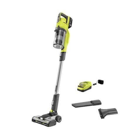 RYOBI ONE+ 18V Cordless Stick Vacuum Cleaner Kit with 4.0 Ah Battery ...