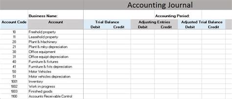 Excel format to manage business bills