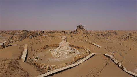 Aerial footage: Ruins of Niya in NW China's Taklamakan Desert - CGTN