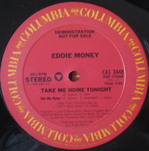 Eddie Money - Take Me Home Tonight (1986, Vinyl) | Discogs