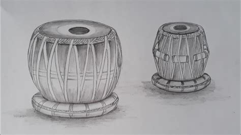 How to draw tabla very easy for beginners - YouTube