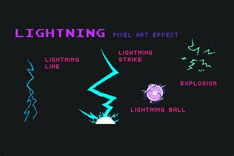 Lightning Pixel Art Effect | 2D Nature | Unity Asset Store