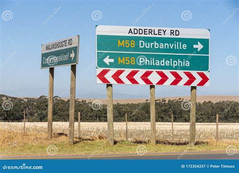 South African Road Signs in the Western Cape. Editorial Photography ...