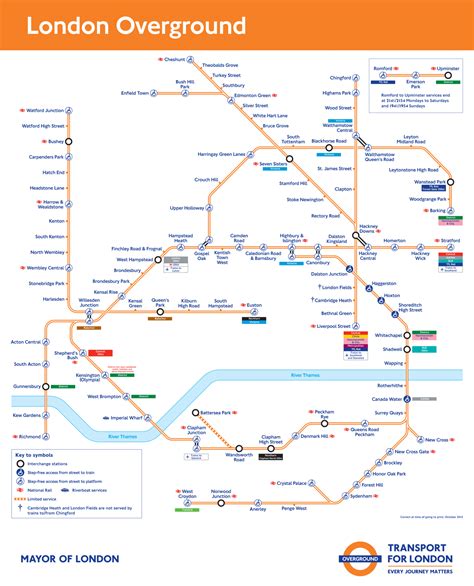 London Overground North London Line station list & map