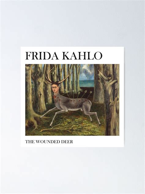 "Frida Kahlo The Wounded Deer" Poster by Mara-Ayvazyan | Redbubble