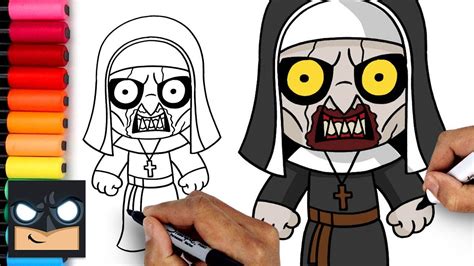 How To Draw The Nun | Halloween Tutorial - YouTube