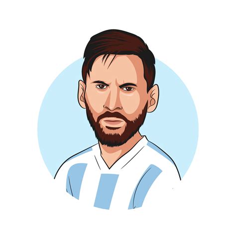 lionel messi vector 16804355 Vector Art at Vecteezy