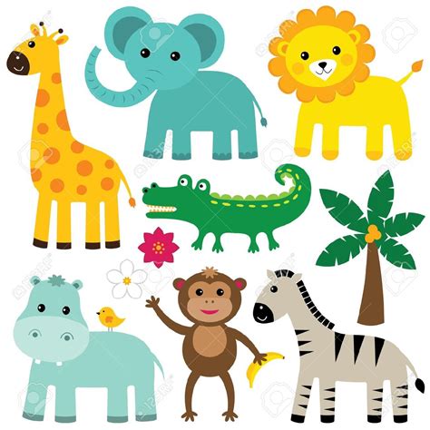 baby jungle animals vector clipart 10 free Cliparts | Download images ...