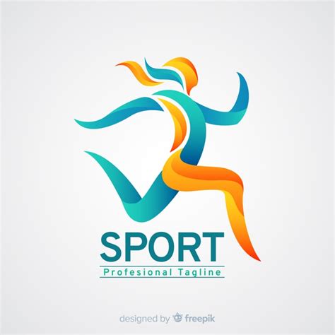 Premium Vector | Sport logo template with abstract shapes | Sports logo ...