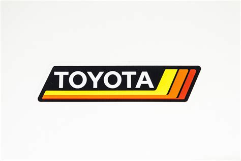 Toyota Vintage 80s Logo Custom Die-cut Printed Sticker - Etsy Ireland