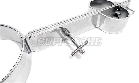 Stainless Steel Rigid Shrew's Fiddle Cangue Handcuff Neck Restraint KB ...