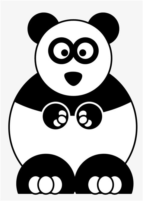 Panda Clipart Black White