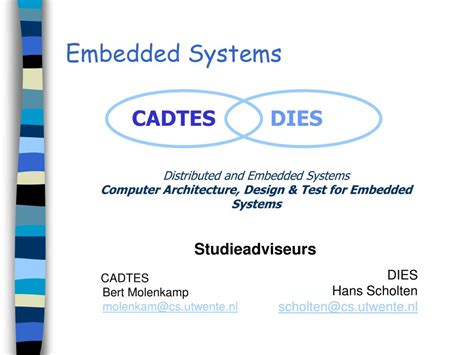 PPT - Computer Architecture and Embedded Systems PowerPoint ...