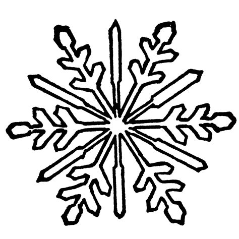 Black White snowflake clipart - PNGBUY