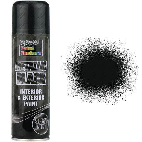 Metallic Black Spray Paint 200ml – Sprayster