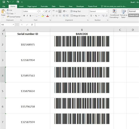 Excel Barcode Inventory Template