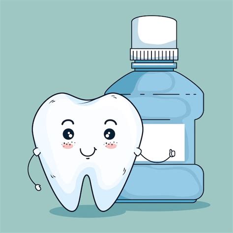 Free Vector | Tooth dentistry care and dental mouthwash