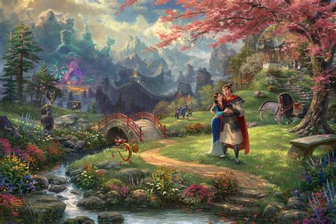 Disney Mulan Blossoms of Love – Thomas Kinkade Studios