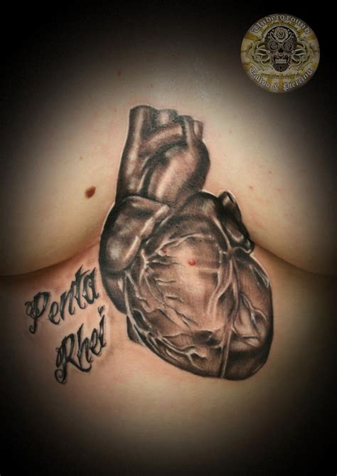 Realistic heart tattoo by 2Face-Tattoo on DeviantArt