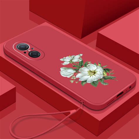 Casing Huawei nova 9 se nova 9 jasmine flower Phone Case Straight Edge ...