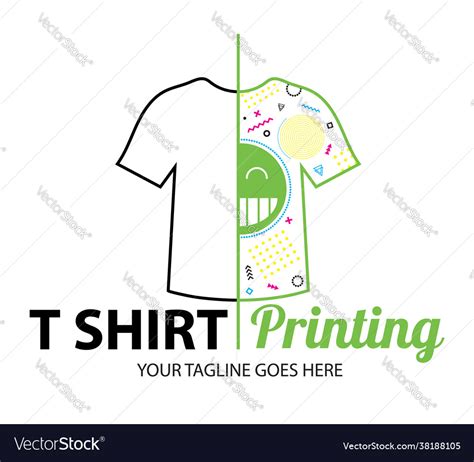 Abstract modern colored logo template t-shirt Vector Image