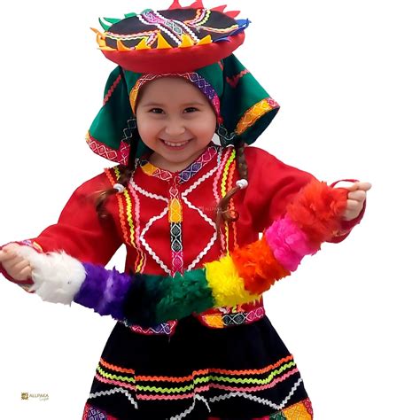 Traje tipico de peru para niña, traje de baile para niña, vestido niña ...