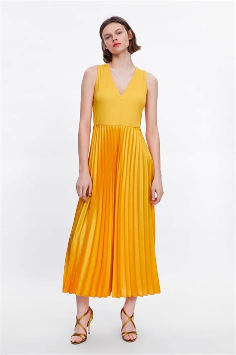 LONG PLEATED DRESS - NEW IN-WOMAN | ZARA United Kingdom | Dresses ...