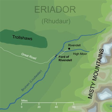 Rivendell Map Lord Of The Rings