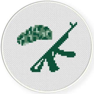 Military Beret Cross Stitch Pattern – Daily Cross Stitch