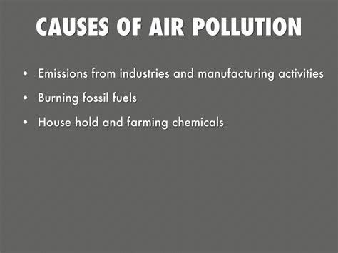 Causes Of Air Pollution