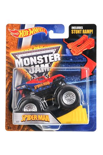 Spiderman Monster Truck Hot Wheels Diecast Toy Car Stock Photo ...