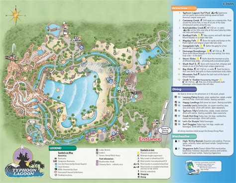 2013 Typhoon Lagoon Park Map - Walt Disney World Park Maps - WDWFans