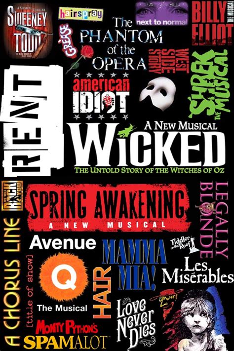 Broadway Collage Wallpaper