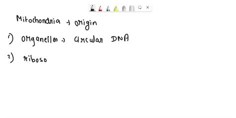 SOLVED: a) What features of mitochondria and chloroplasts are ...