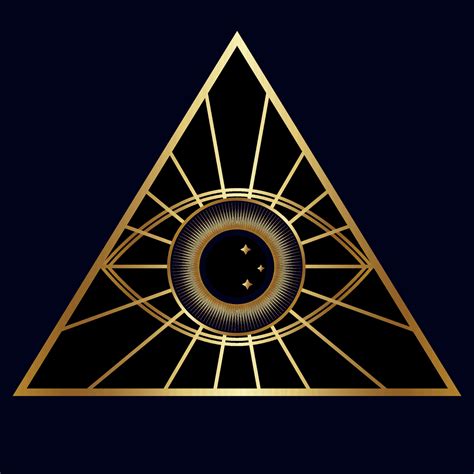 All-seeing eye. Symbol of religion, spirituality, occultism. Vector ...