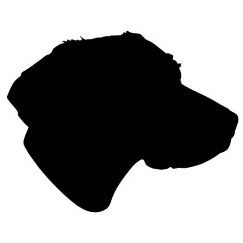 Dog Head Silhouette Clip Art