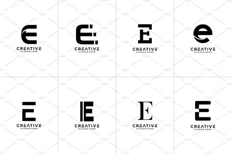 Set of initial letter E logo design | Branding & Logo Templates ...