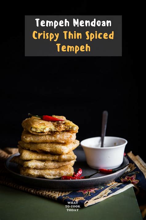 Tempeh Mendoan / Crispy Thin Fried Spiced Tempeh - What To Cook Today