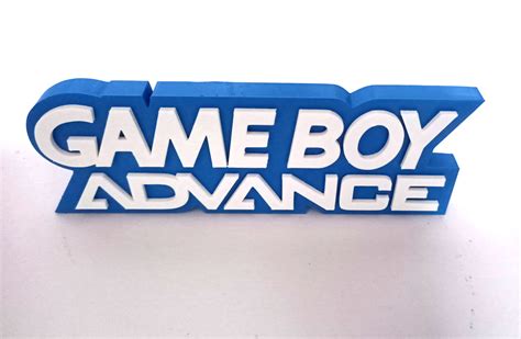 STL file game boy advance logo・3D printer model to download・Cults