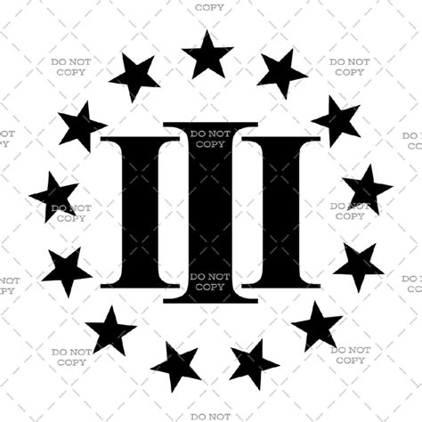 1776 13 Stars in Circle Roman Numeral 3 Digital Download - Etsy