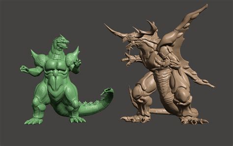 STL file SUPER GODZILLA VS BAGAN -2 MODEL BUNDLE - ULTRA HIGH DETAILED ...