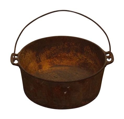 Cast Iron Cooking Pot with Big Handle | Olde Good Things