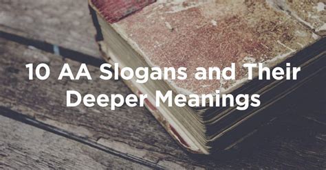 10 AA Slogans and Their Deeper Meanings - Amethyst Recovery