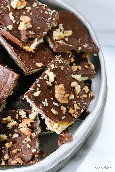 Saltine Cracker Toffee Recipe - Add a Pinch - recipes #christmas # ...