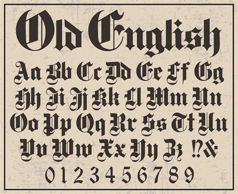 Old English Font Old English Style Font Old English Letters Old English ...