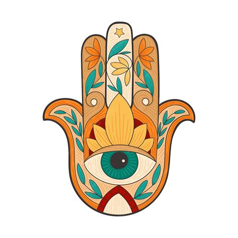 Free Vector | Hand drawn hand of fatima illustration