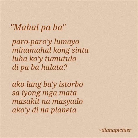 tanaga // mahal pa ba | Tagalog love quotes, Tagalog quotes funny ...