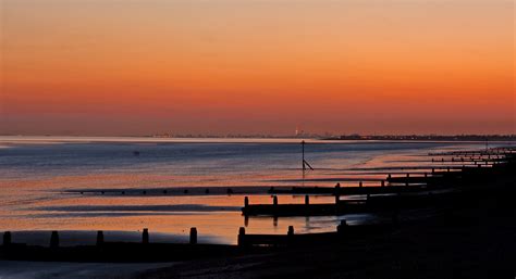 West Wittering Beach looking towards Portsmouth | Sunset on … | Flickr